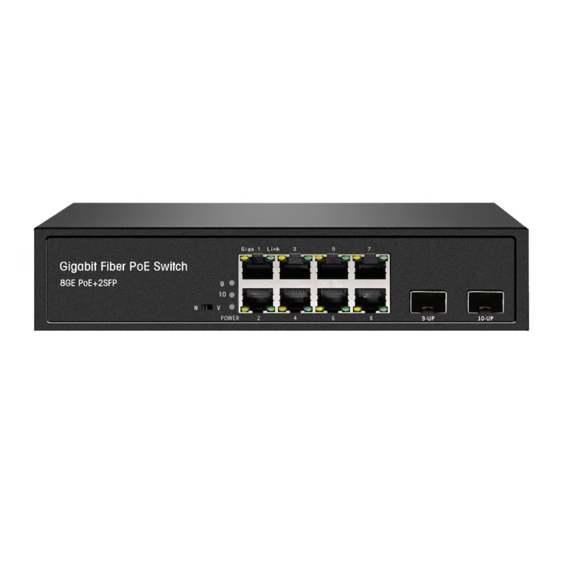Managed Gigabit Poe Switch 8 Port 802.3At - Switch Ethernet PoE+ de 120W com