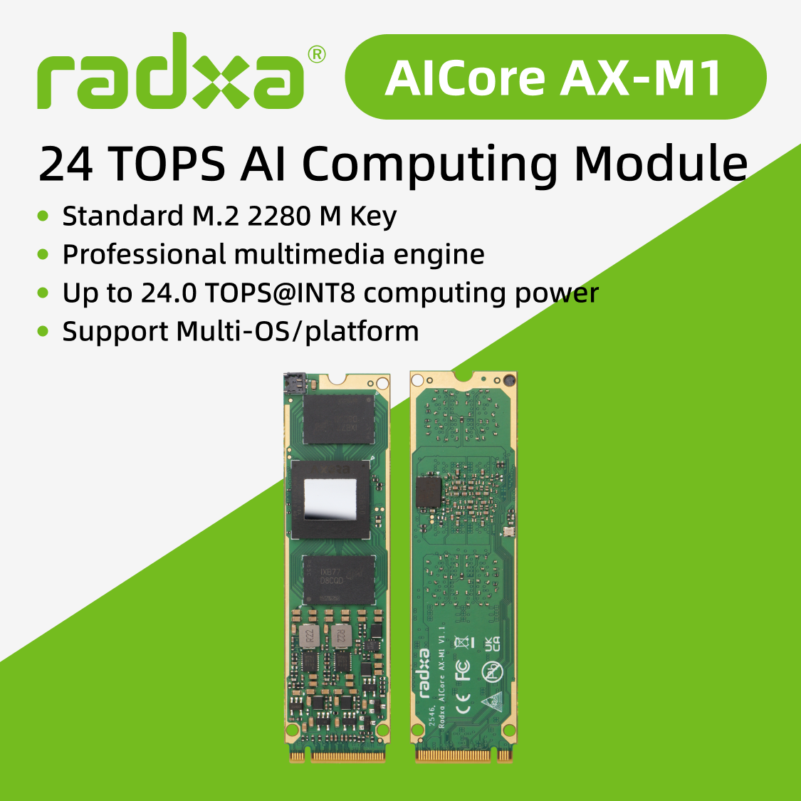 Deskpi Super6C - Radxa AICore AX-M1, Módulo de Aceleração